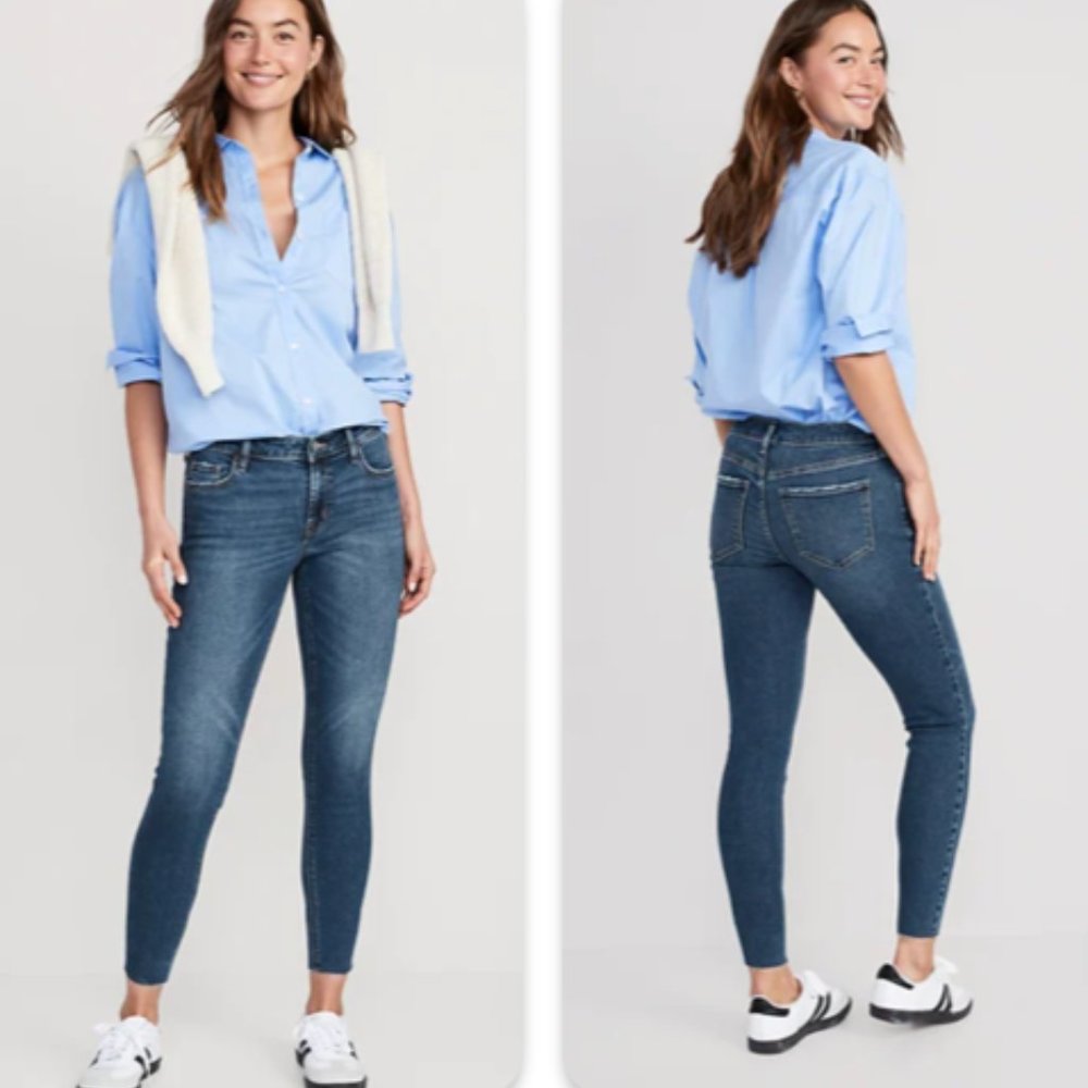 Old Navy Midrise Rockstar skinny Jeans sz 10